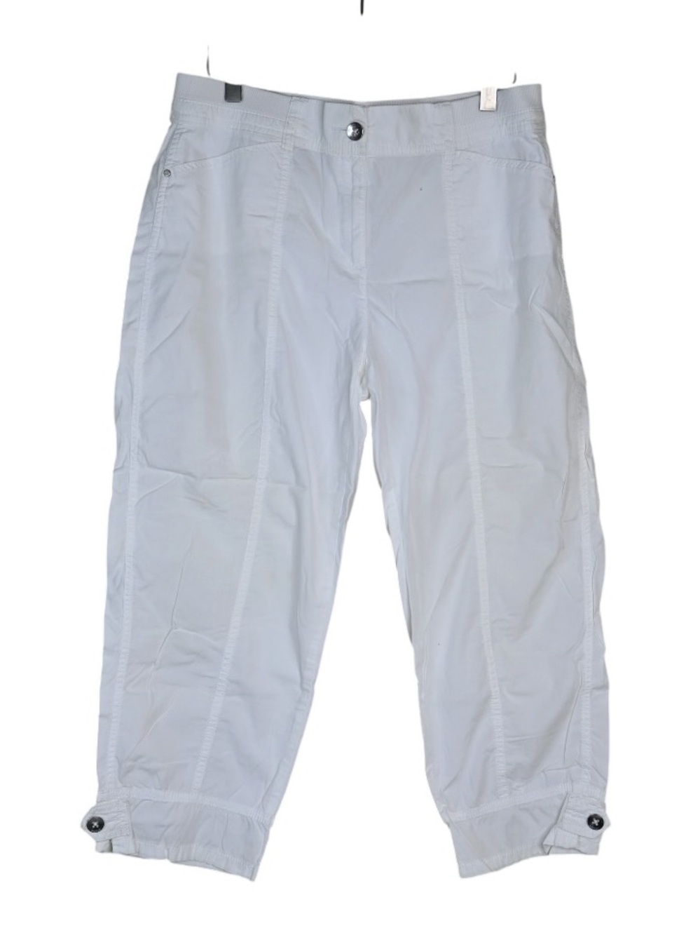Chico's Women's S Chico's Size 0.5 Crop Length Relaxed Fit White Pant